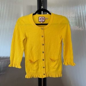Juicy Couture Yellow Cardigan